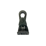 Grapa de suspensión negra para cable aéreo 25-120mm² de distribución eléctrica.