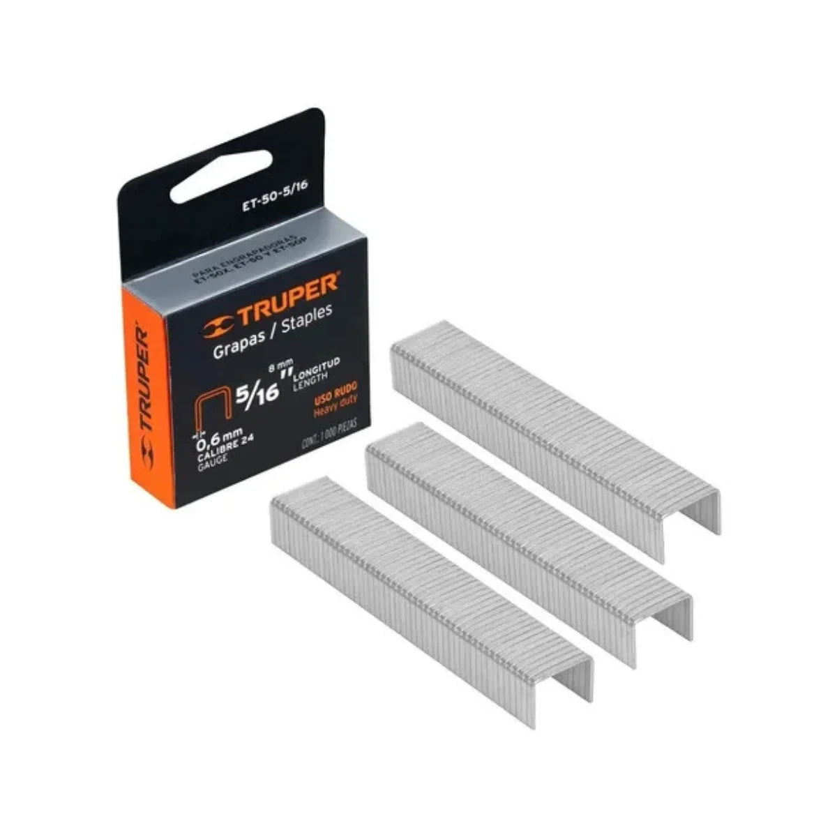 Grapas 5-16 X 1000un Para Engrapadora Et-50 Truper