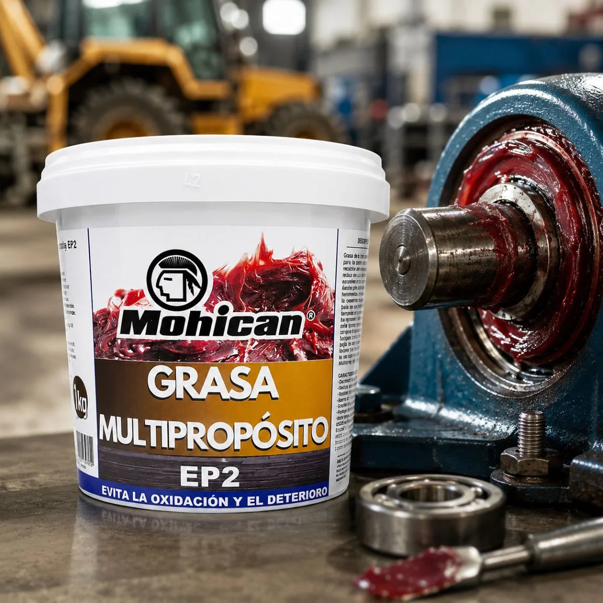 Grasa Lubricante Multipropósito EP2 Mohican 1 Kg