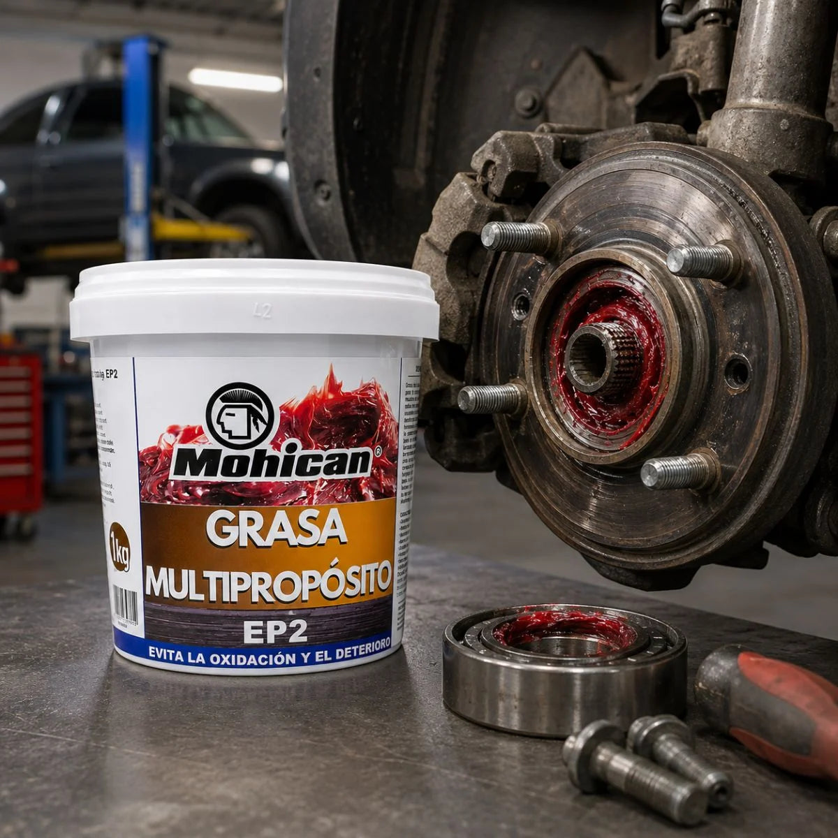 Grasa Lubricante Multipropósito EP2 Mohican 1 Kg
