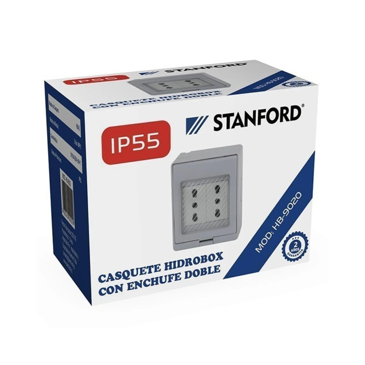 Tomacorriente Doble 10/16a Hydrobox Exterior Stanford
