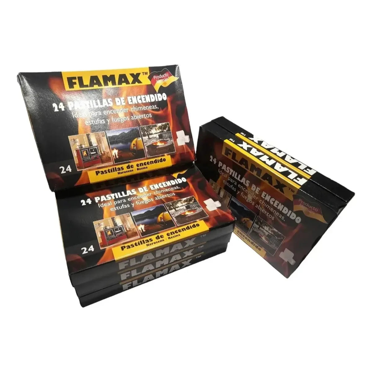 Caja de 24x24 Iniciadores De Fuego Flamax Parrilla