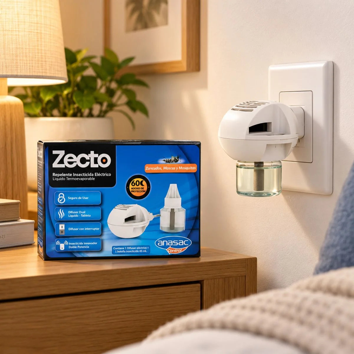 Recarga individual Zecto insecticida líquido para difusor eléctrico