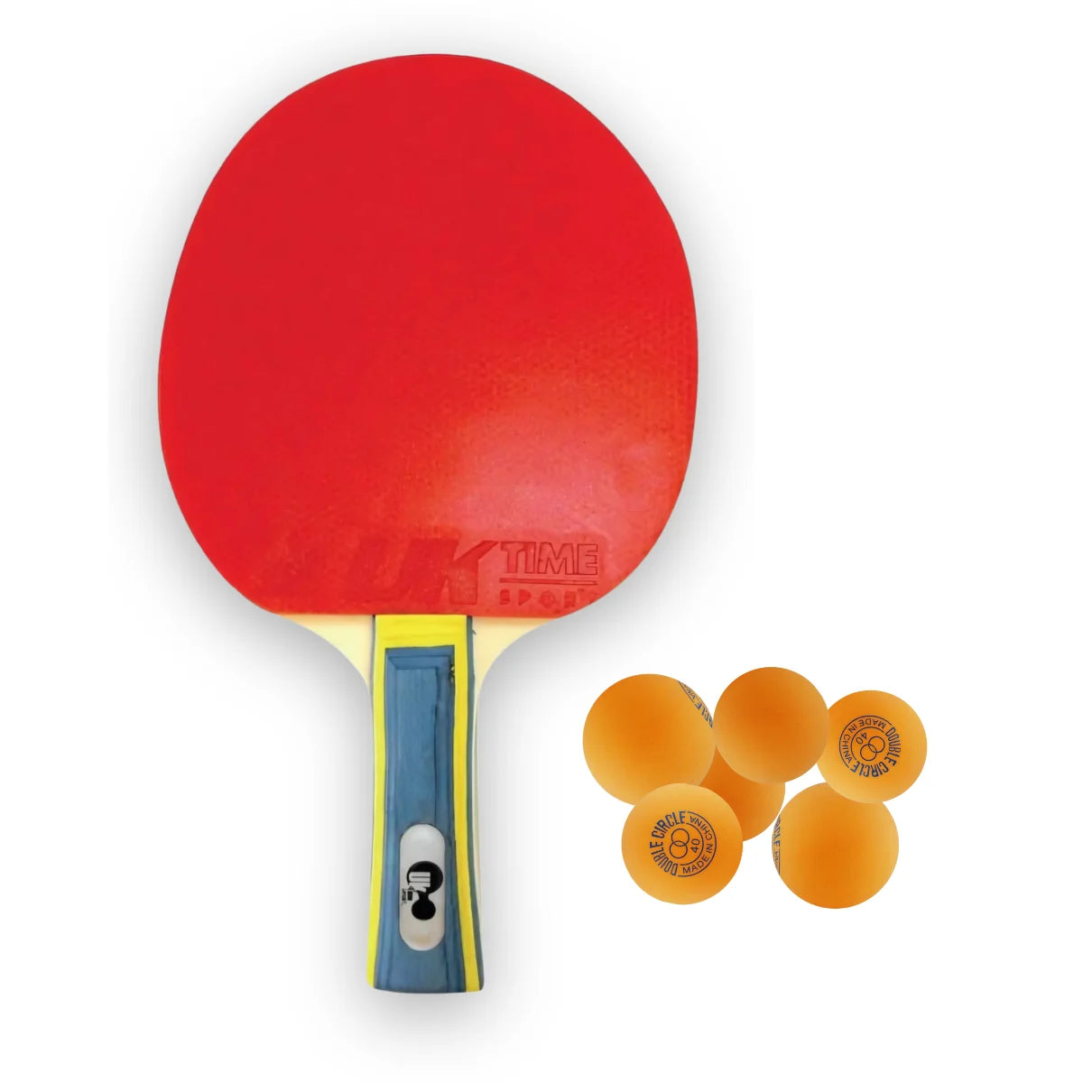 Set de paleta ping pong Uktime de 3 estrellas con 10 pelotas. Paleta mas pelotas