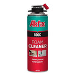 Espuma poliuretano Akfix Thermcoat Caja 12 de 850 ml, aislante de 0.025 W/mK que cumple norma térmica chilena, para aplicaciones de proyección.