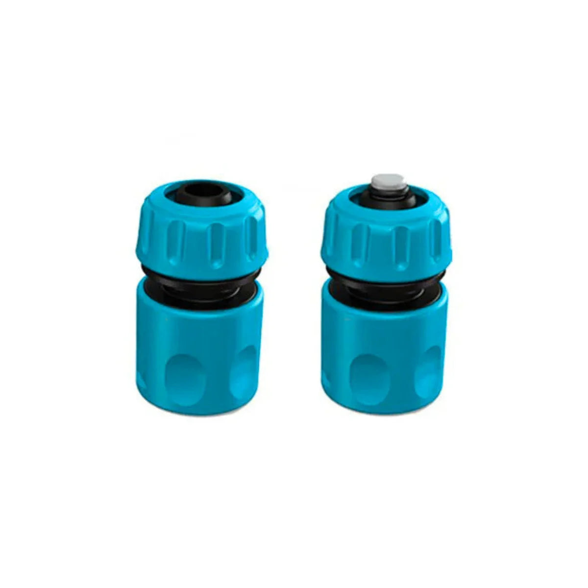 Kit de 4 piezas que incluye un pitón de riego ajustable y adaptadores para manguera de 1/2 pulgada.