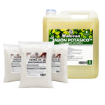 Kit jabón potásico con aceite de neem 5 litros y tierra de diatomeas 1,2 kg Mohican
