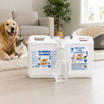Kit repelente y eliminador de olores para mascotas Mohican 5 litros eucalipto con spray 1 litro