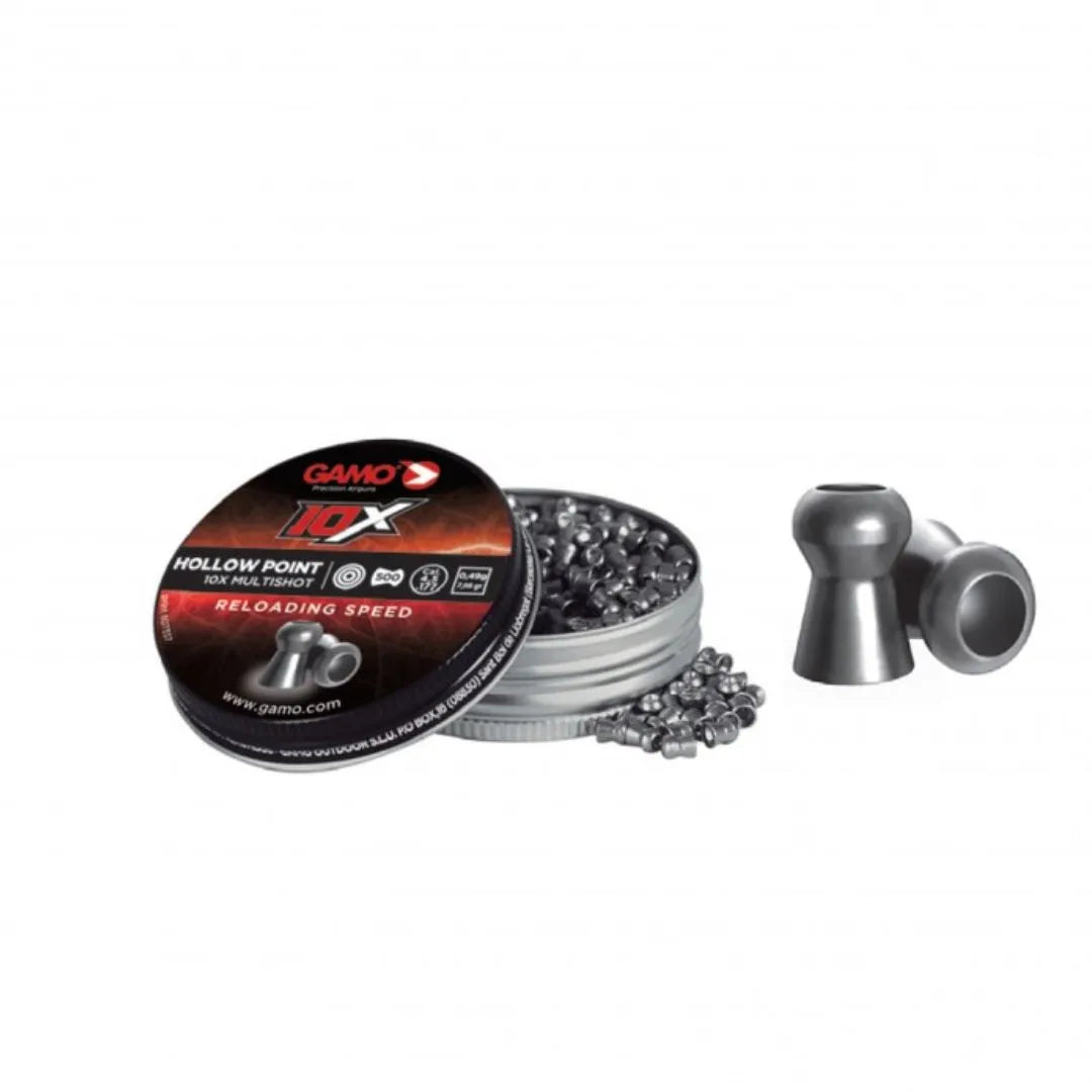 Postones Gamo Hollow 10x 5.5 mm Lata 250 unds - Precisión y Expansión para Rifles a postón