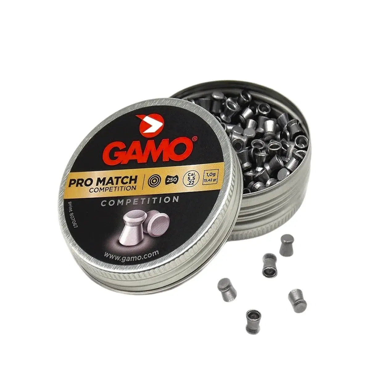 Lata de postones Gamo Pro Match 5.5mm para tiro de competición