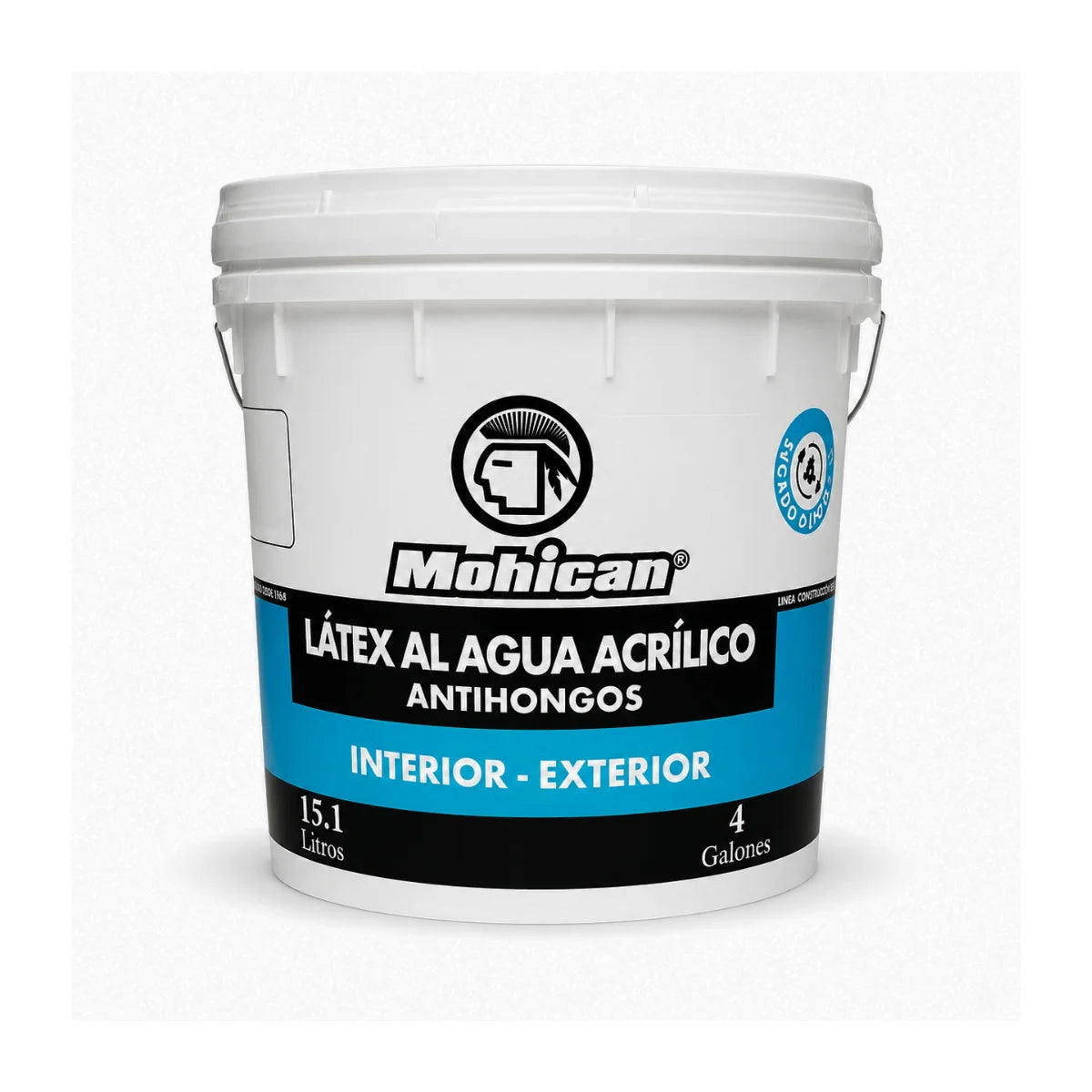 Látex Acrílico Antihongos Mohican Blanco Mate 4 Galones
