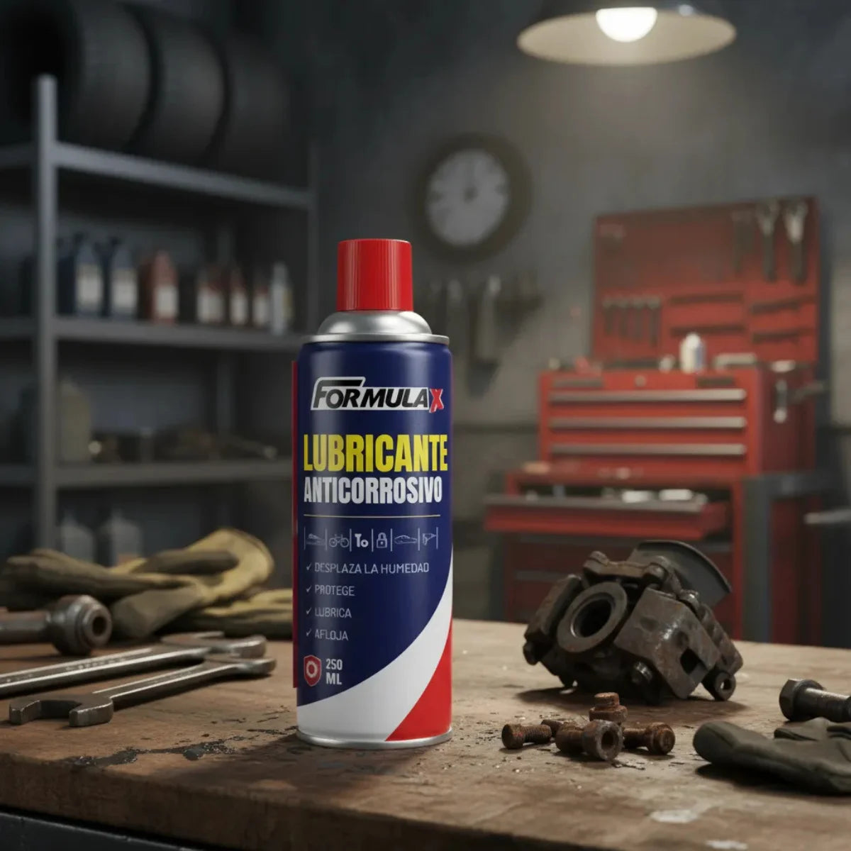 Lubricante Anticorrosivo Spray 250 ml Fórmula X