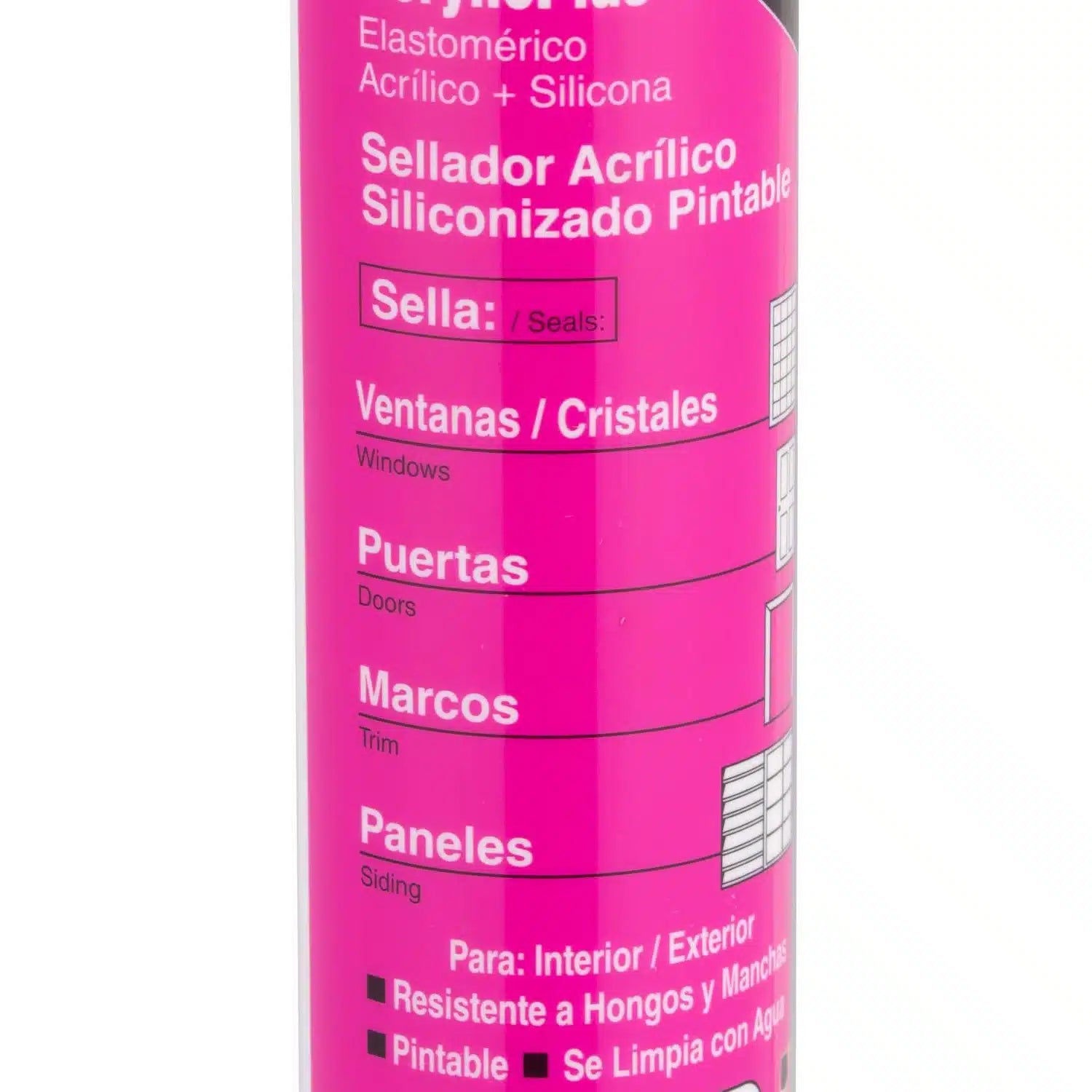 Sellador acrilico, silicona pintable