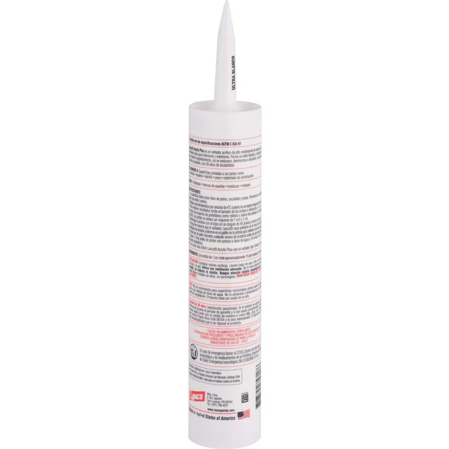 Sellador acrilico, silicona pintable