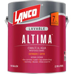Esmalte al agua Lanco Altima color blanco, pintura lavable de alto tráfico para acabados duraderos en superficies interiores y exteriores.