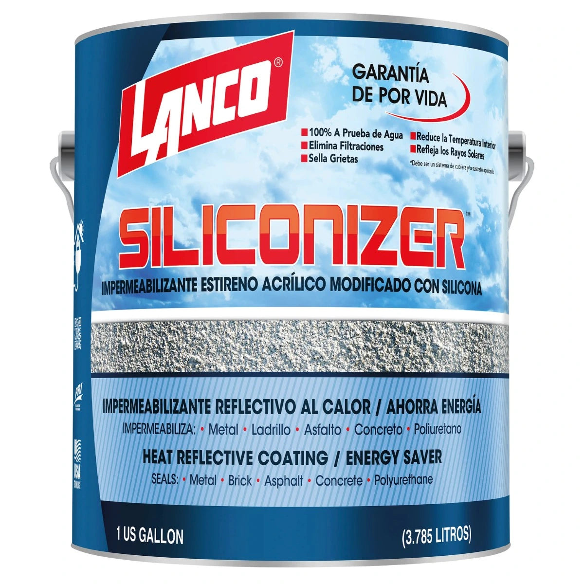 Lanco Sellador De Techos Siliconizer Impermeabilizante