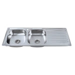 Lavaplatos Taumm 120x50 doble olla acero inoxidable.