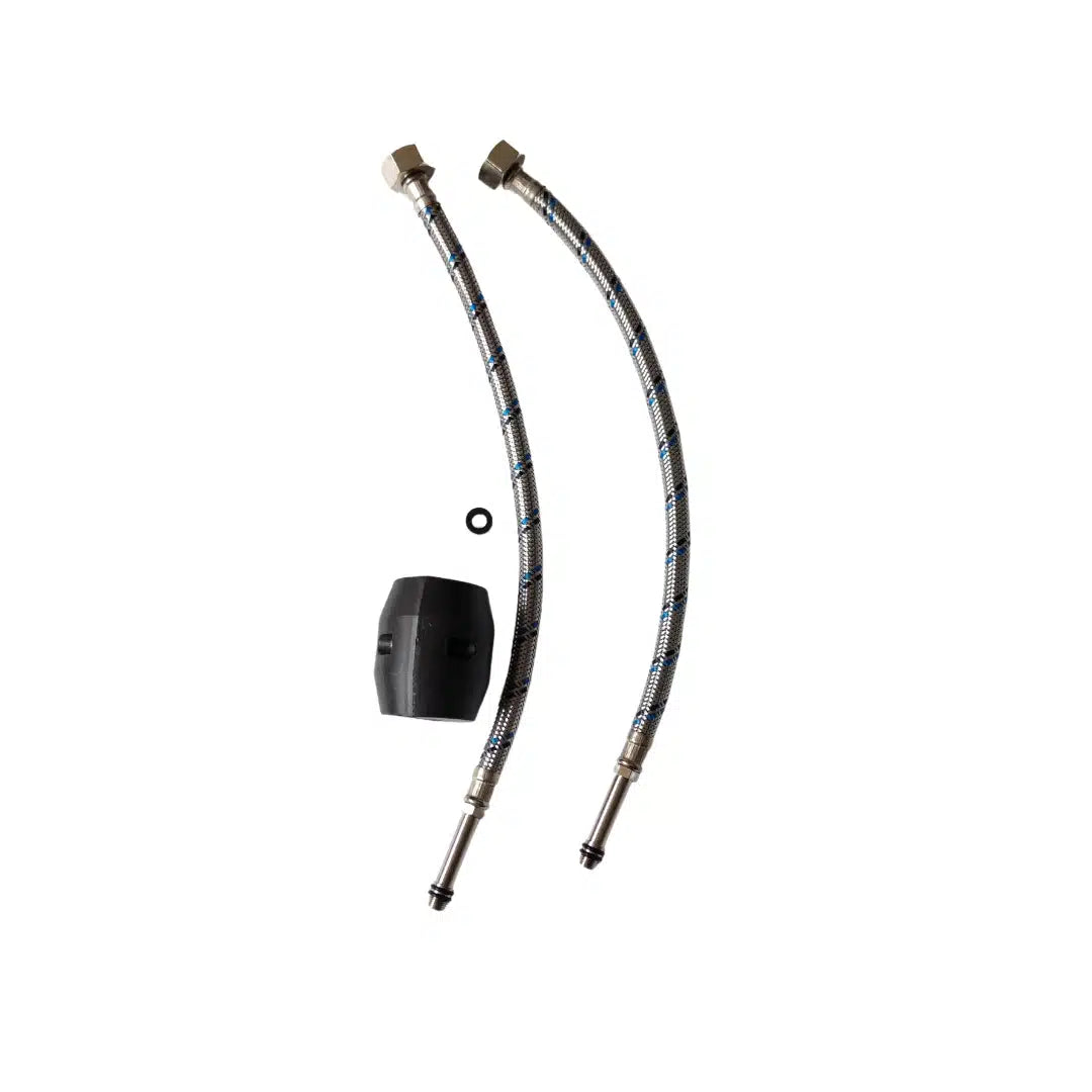 Llave monomando Taumm profesional para lavaplatos con cuello extensible, grifería de cocina de acero inoxidable con función de rociador.