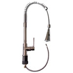 Llave monomando Taumm profesional para lavaplatos con cuello extensible, grifería de cocina de acero inoxidable con función de rociador.