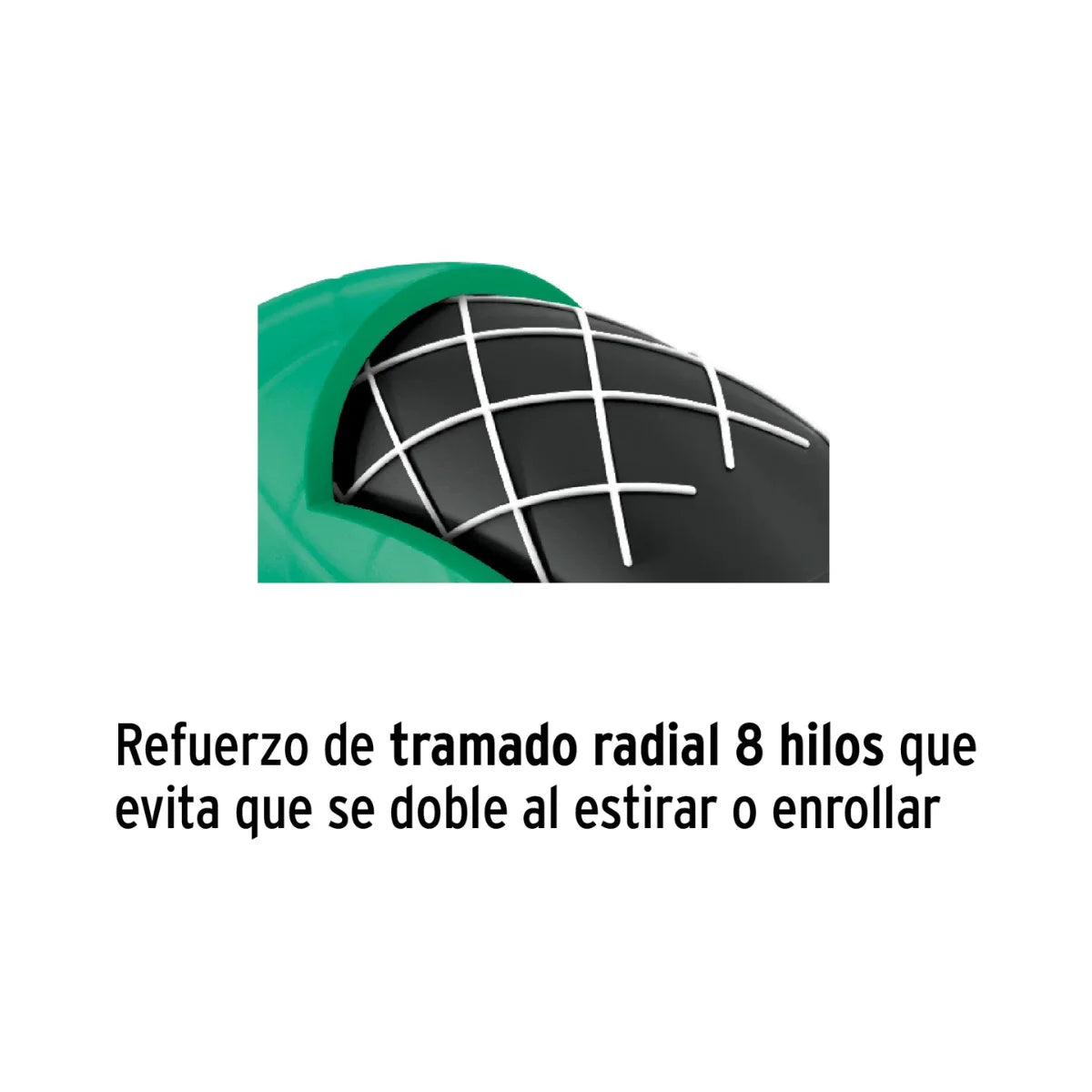Manguera de jardin de 15 metros Pretul de 3 capas con refuerzo de 8 hilos e incluye pistola de riego de 2 funciones para jardín.