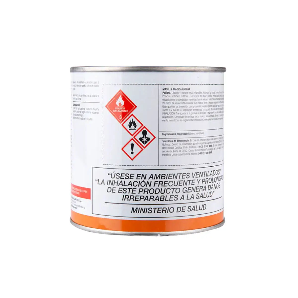 Envase de 700ml de masilla mágica liviana Marson para reparaciones automotrices