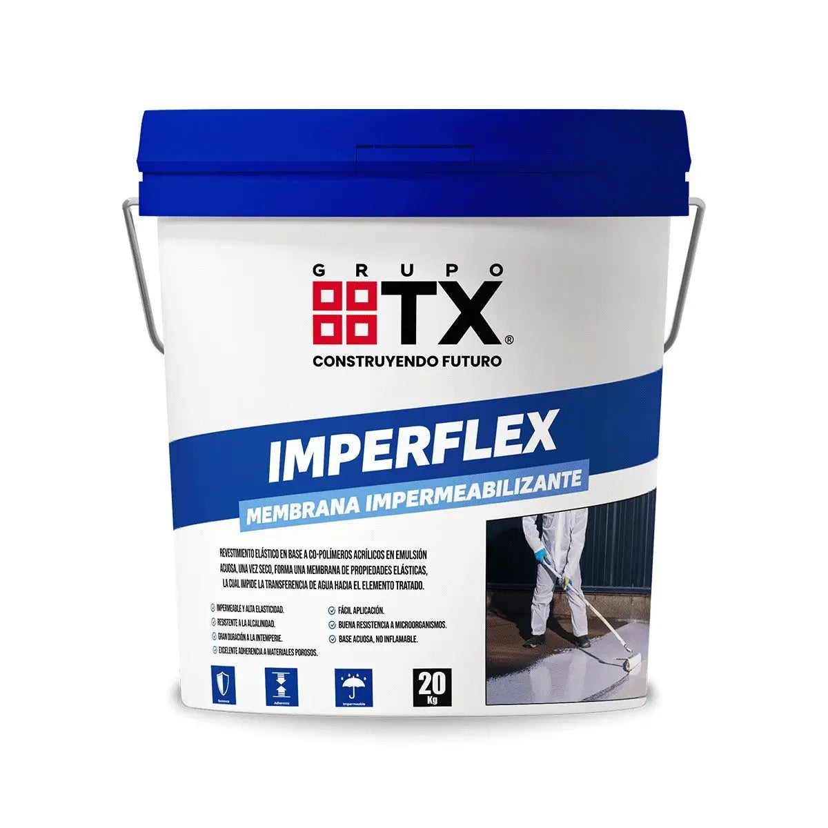 Membrana impermeabilizante Imperflex impermeabilizante para techos y muros Grupo TX