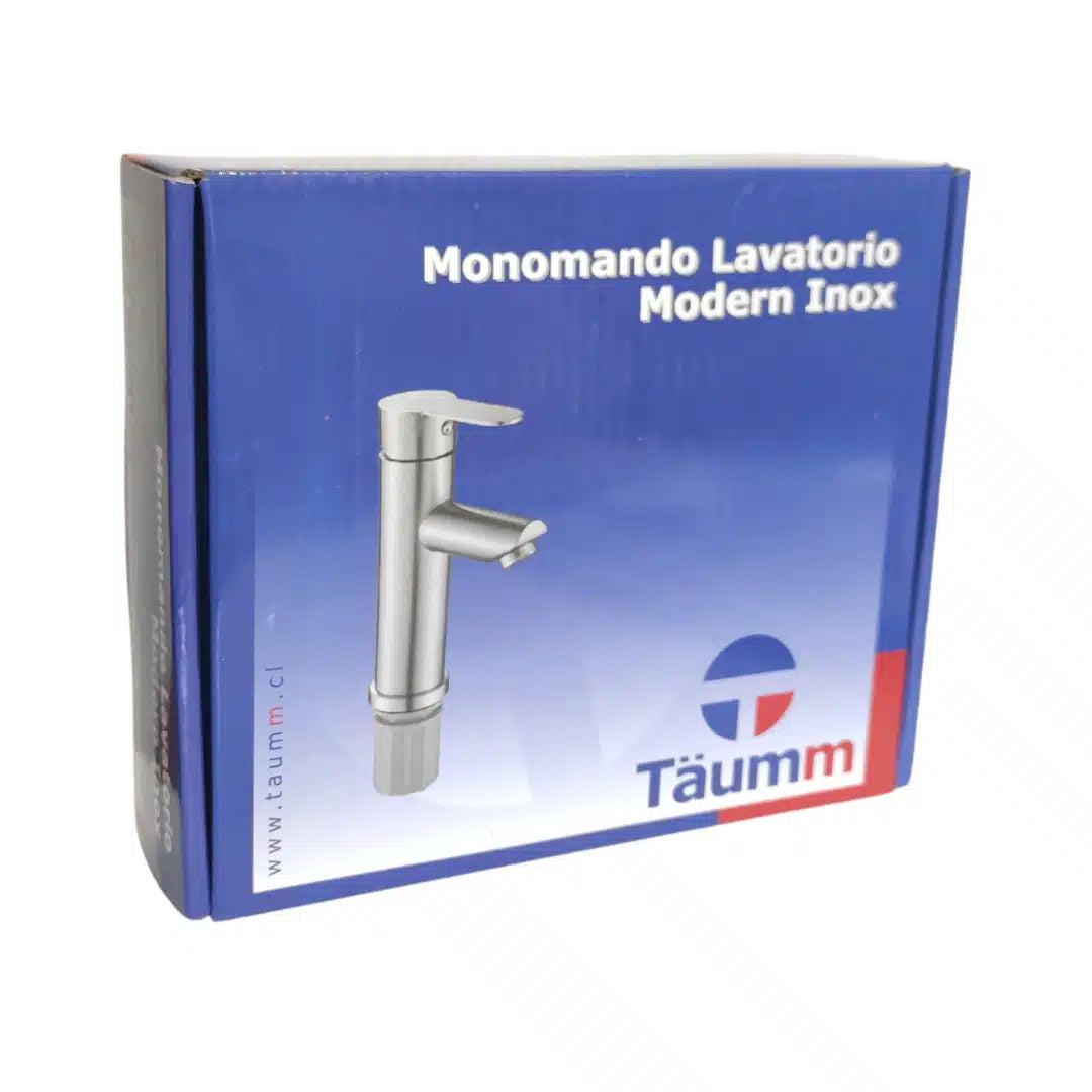 Llave monomando de lavamanos Taumm Modern Inox