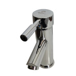 Monomando de lavatorio moderno Taumm cromado, llave de baño de palanca única para control de agua fría y caliente.