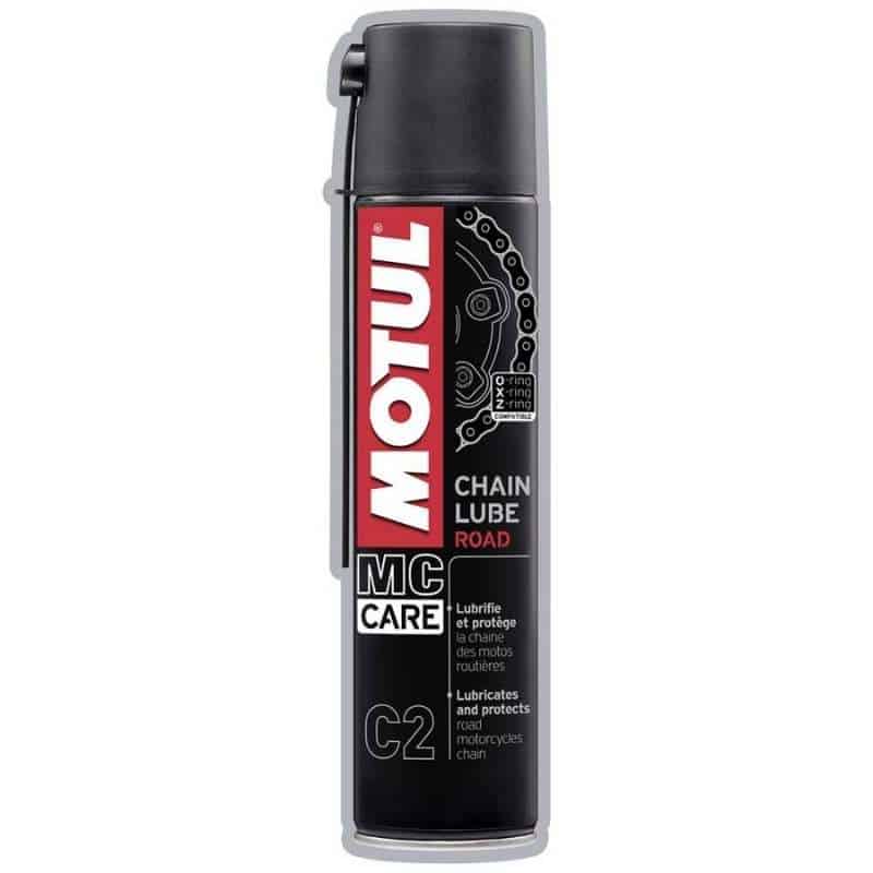 Spray de aceite lubricante Motul C2 para cadenas de moto de uso en carretera