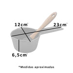 Olla salsera de hierro fundido Grilltech con brocha
