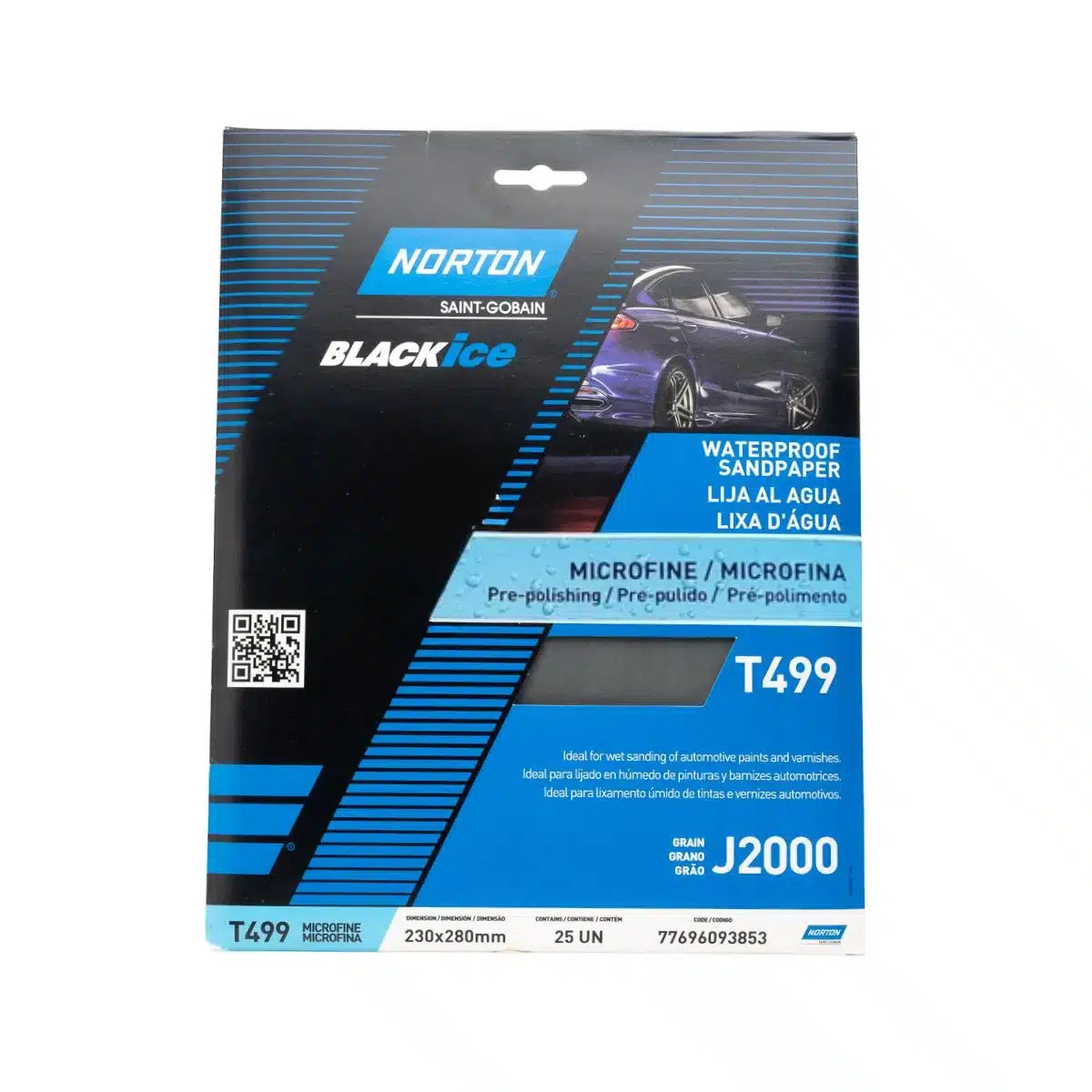 Lija Al Agua Norton Black Ice T-499