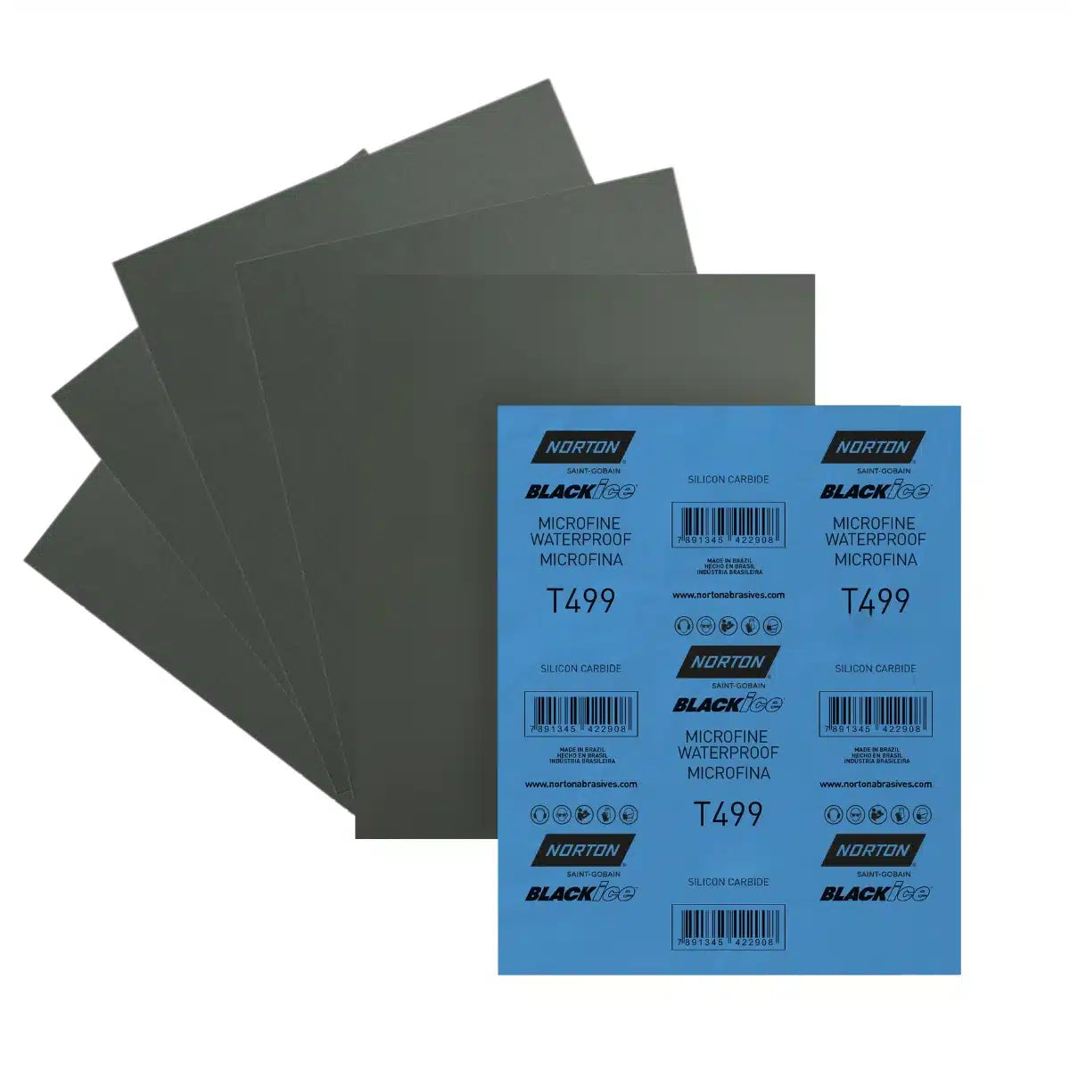 lija al agua Norton Black Ice G2500 lija norton microfina lija al agua automotriz