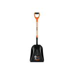 Pala carbonera profesional marca Truper con cabeza de acero al carbono de 31 cm y mango ergonómico Comfort Grip.