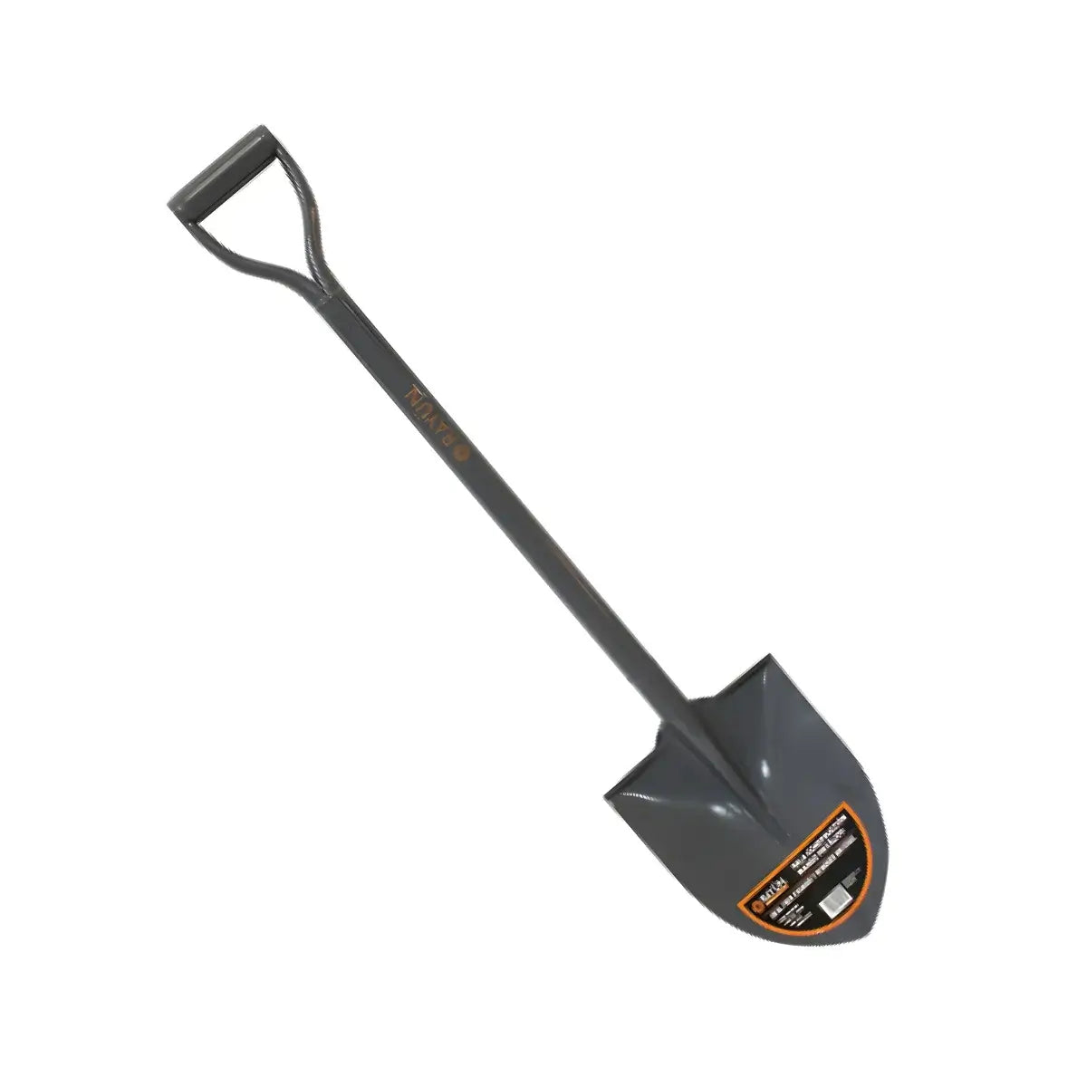 Pala de Construcción Punta Huevo Rayun con mango y asa metálica.