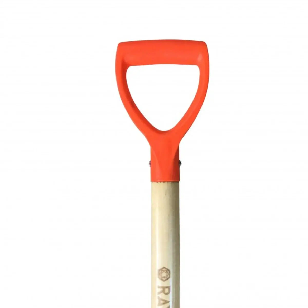 Pala para jardin Cuadrada Rayun color verde con mango metálico.