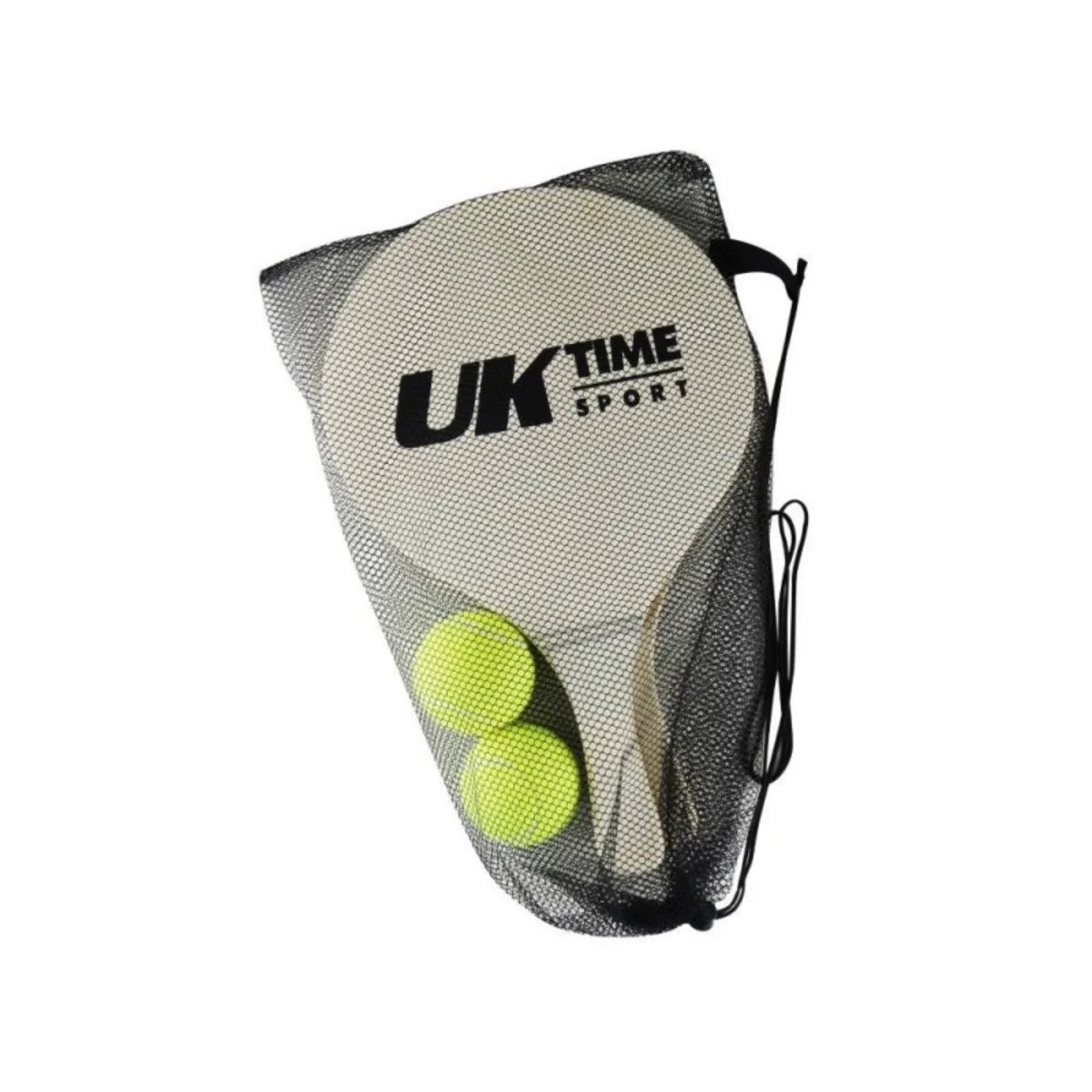 Paletas de playa de madera natural marca UKtime, espesor 11 mm para mayor resistencia, con bolso de transporte incluido.