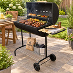 Parrilla Rodeo Grilltech con tapa y dos niveles de cocción