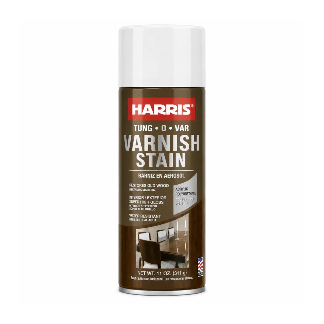 Barniz Stain en spray de 311 gramos, pintura 2 en 1 que tiñe y protege la madera para la renovación de muebles y artesanías.