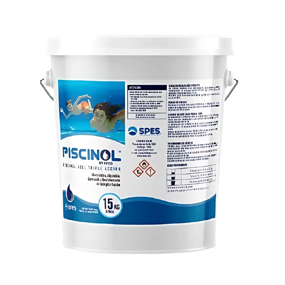 Piscinol Cloro Triple Acción Granulado Balde 15Kg