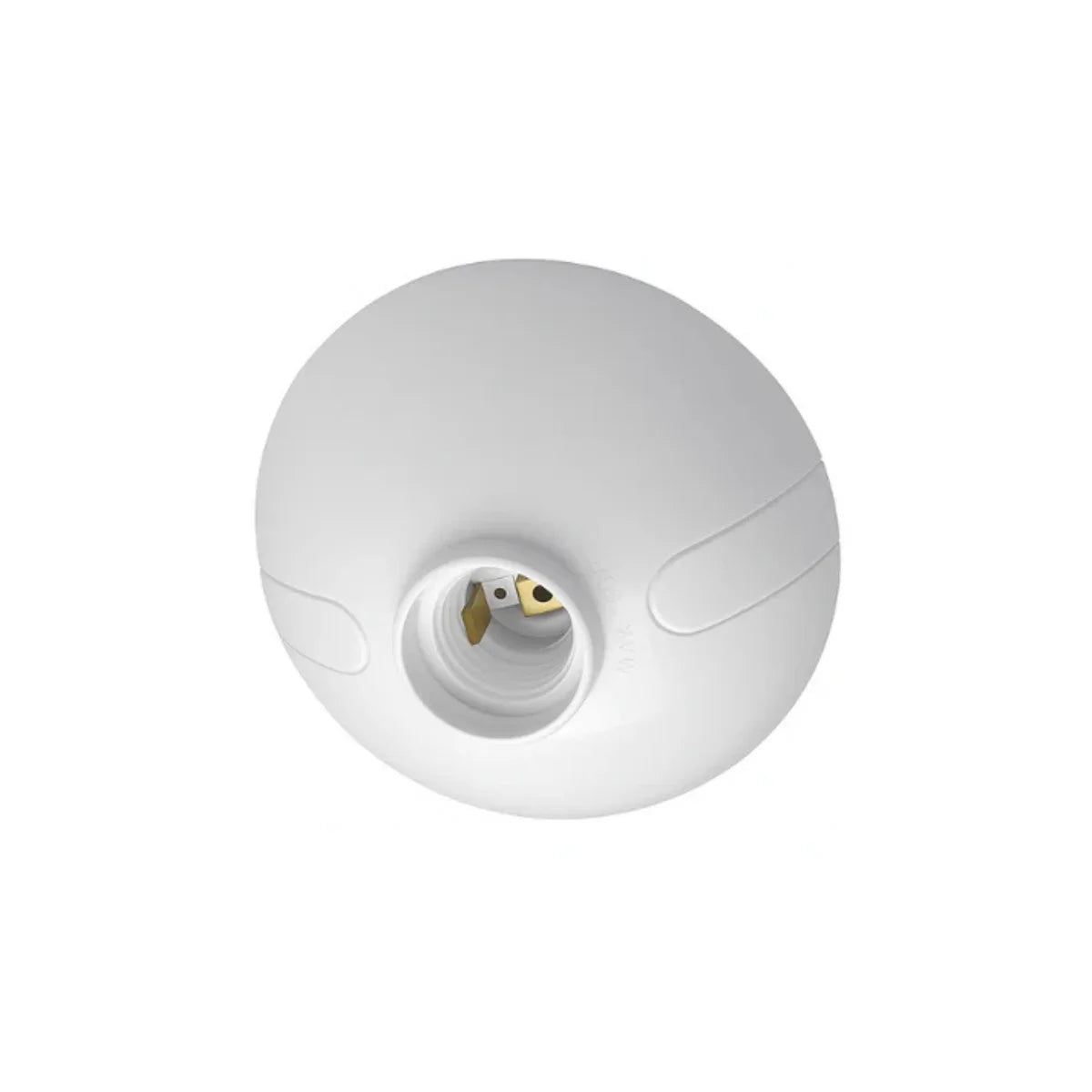 Plafon Ovalado Soquete E27 Plástico Blanco 250v 10/120