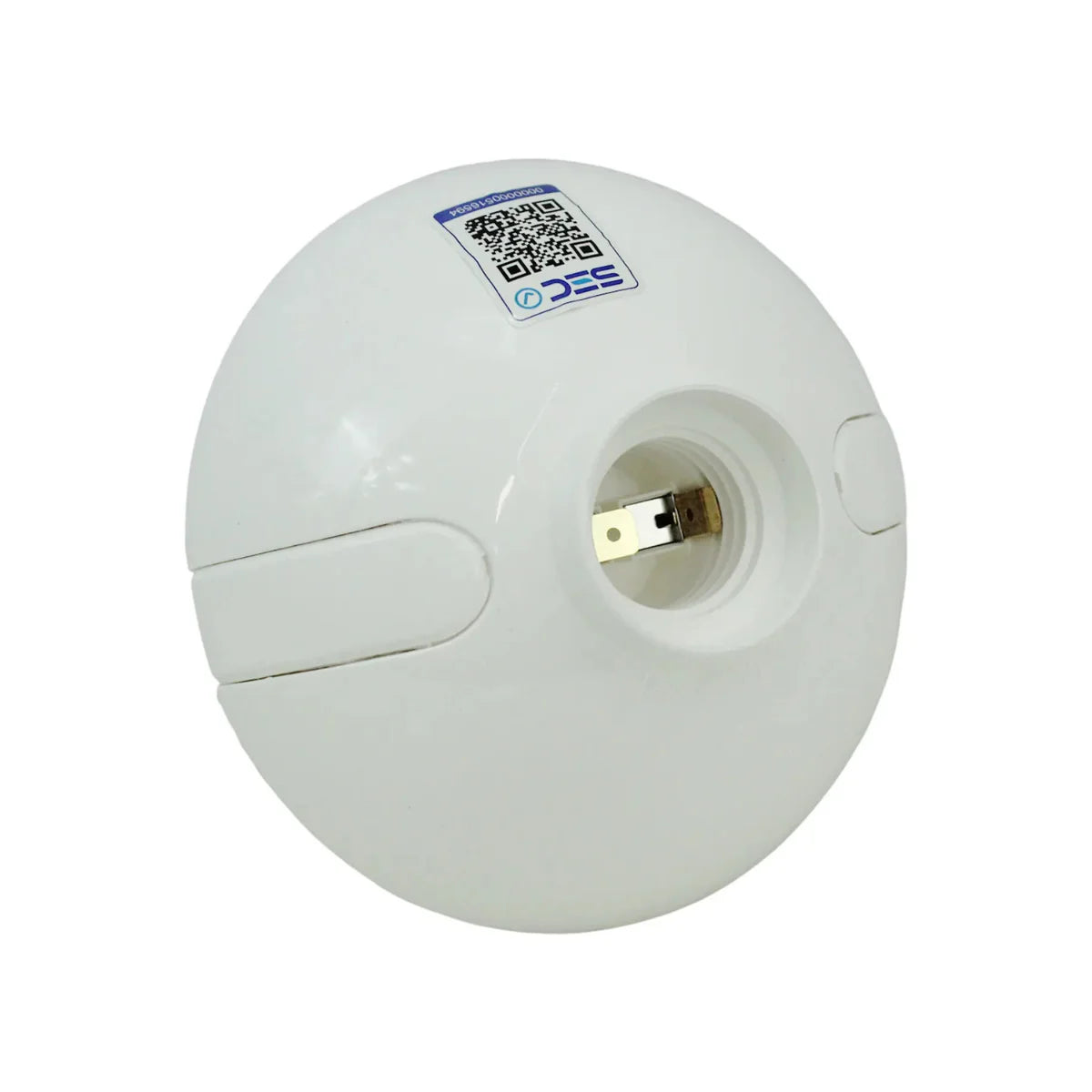 Plafon Ovalado Soquete E27 Plástico Blanco 250v 10/120