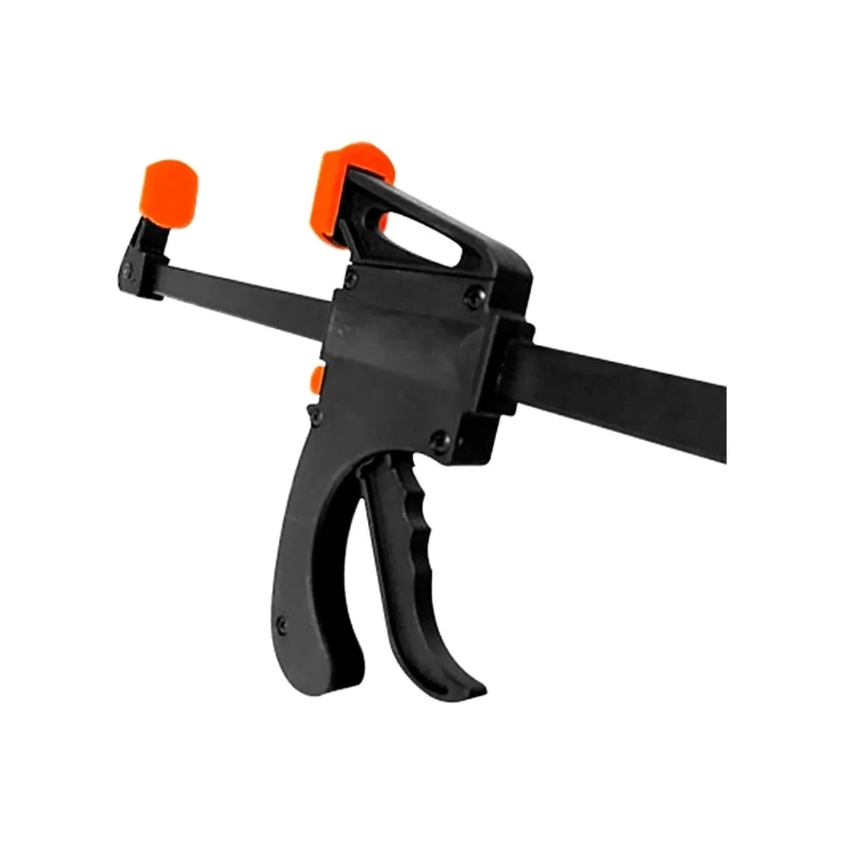 Prensa sargento marca Flovi de 75 cm (30") con sistema de ajuste rápido monomanual para carpintería.