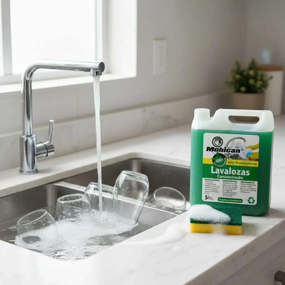 Kit lavaloza concentrado Mohican 5 litros con esponja abrasiva