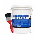 Kit Sellador Acrílico Antihumedad Mohican 1 Galón con Brocha 2 1/2"