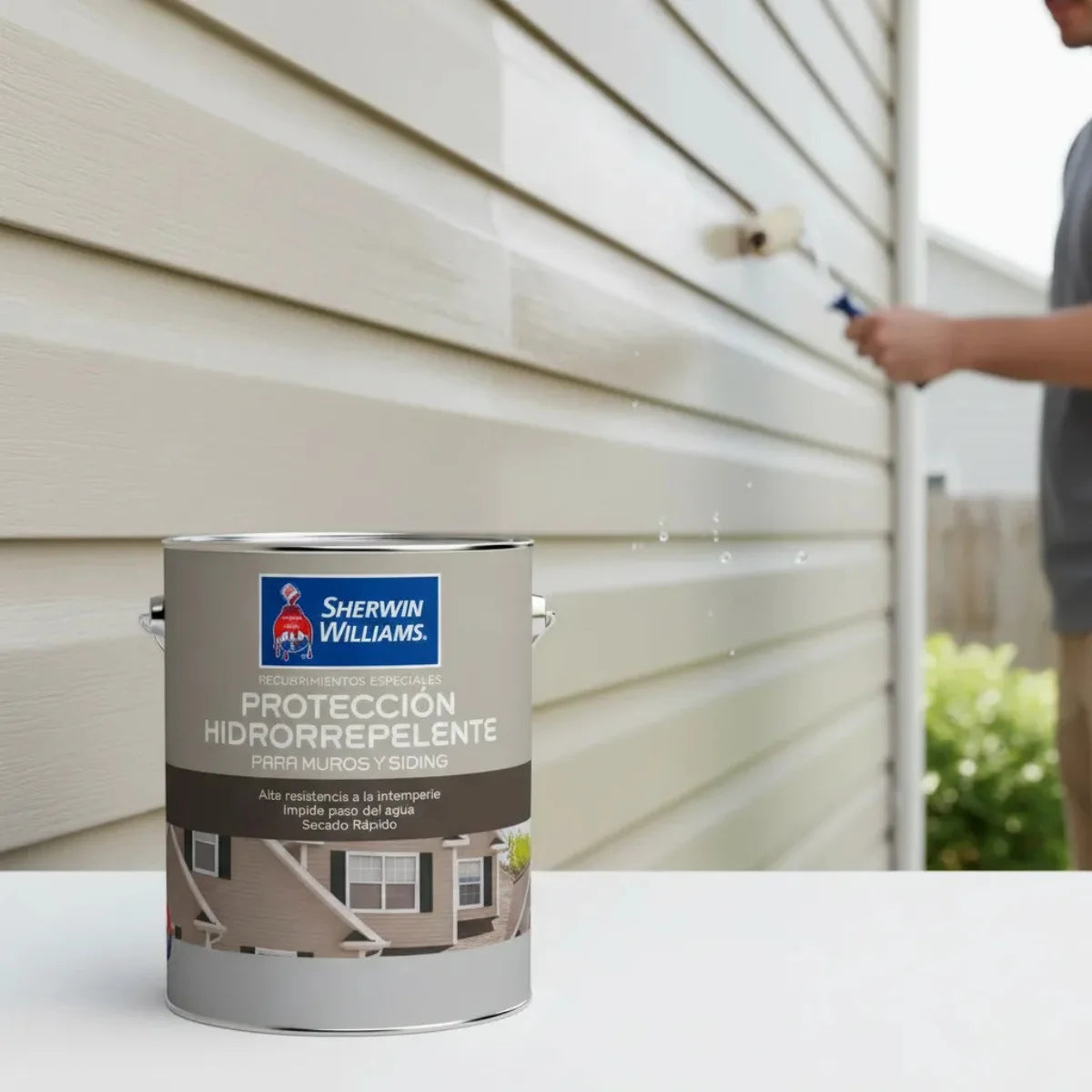 Protección Hidrorrepelente Para Muros 1 Galón Sherwin Williams sellador impermeable para fachadas y superficies exteriores