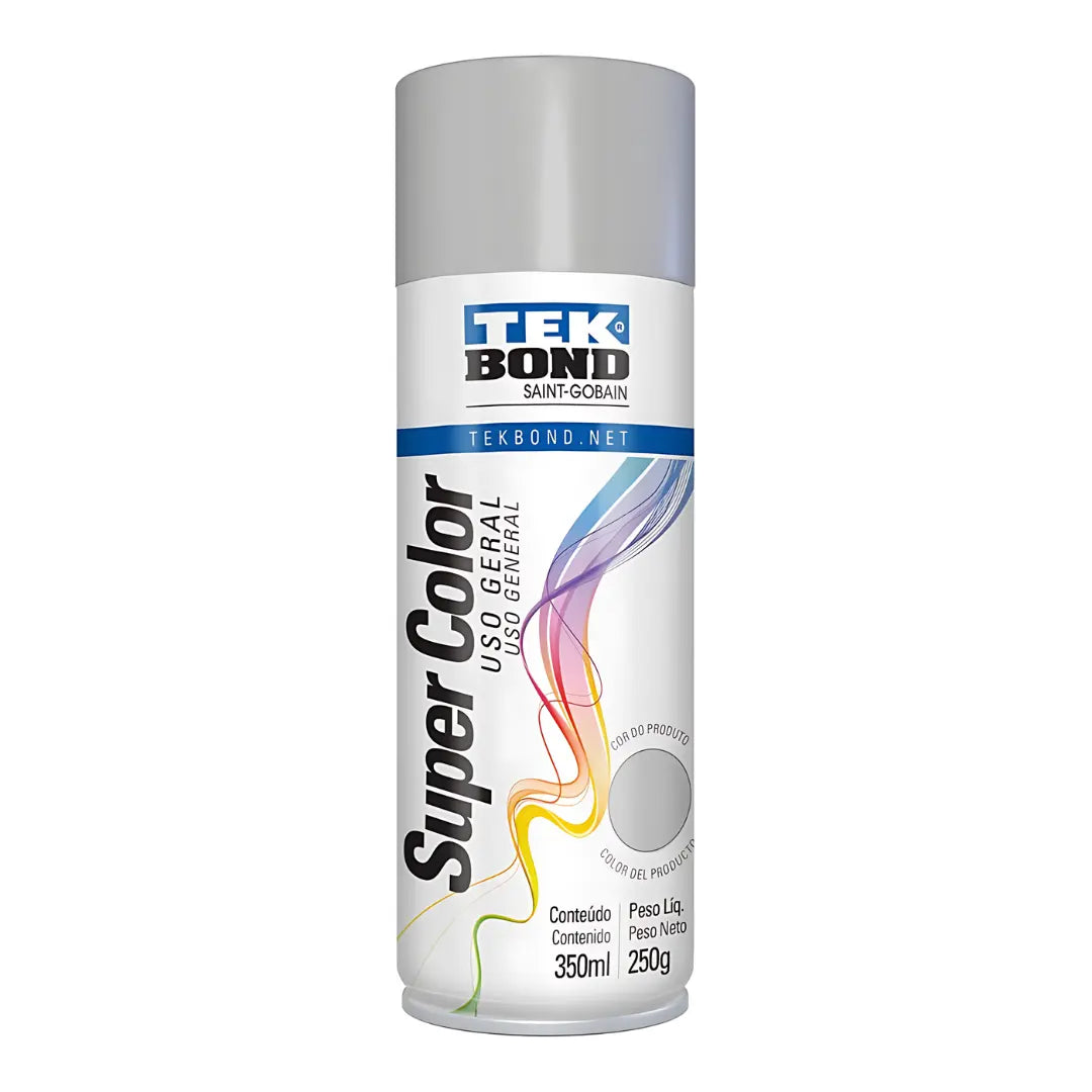 Primer Fondo Gris Tekbond en spray 400 ml, imprimación selladora para metal, madera y plástico, mejora la adherencia del esmalte final.