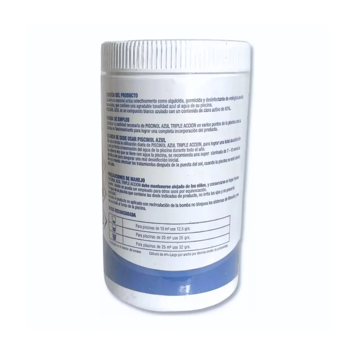PISCINOL Cloro Granulado Triple Acción 1kg para piscina, 60% cloro activo.