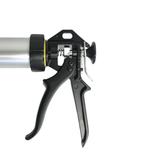 Pistola calafatera aluminio Rayun 600ml, sellado preciso.