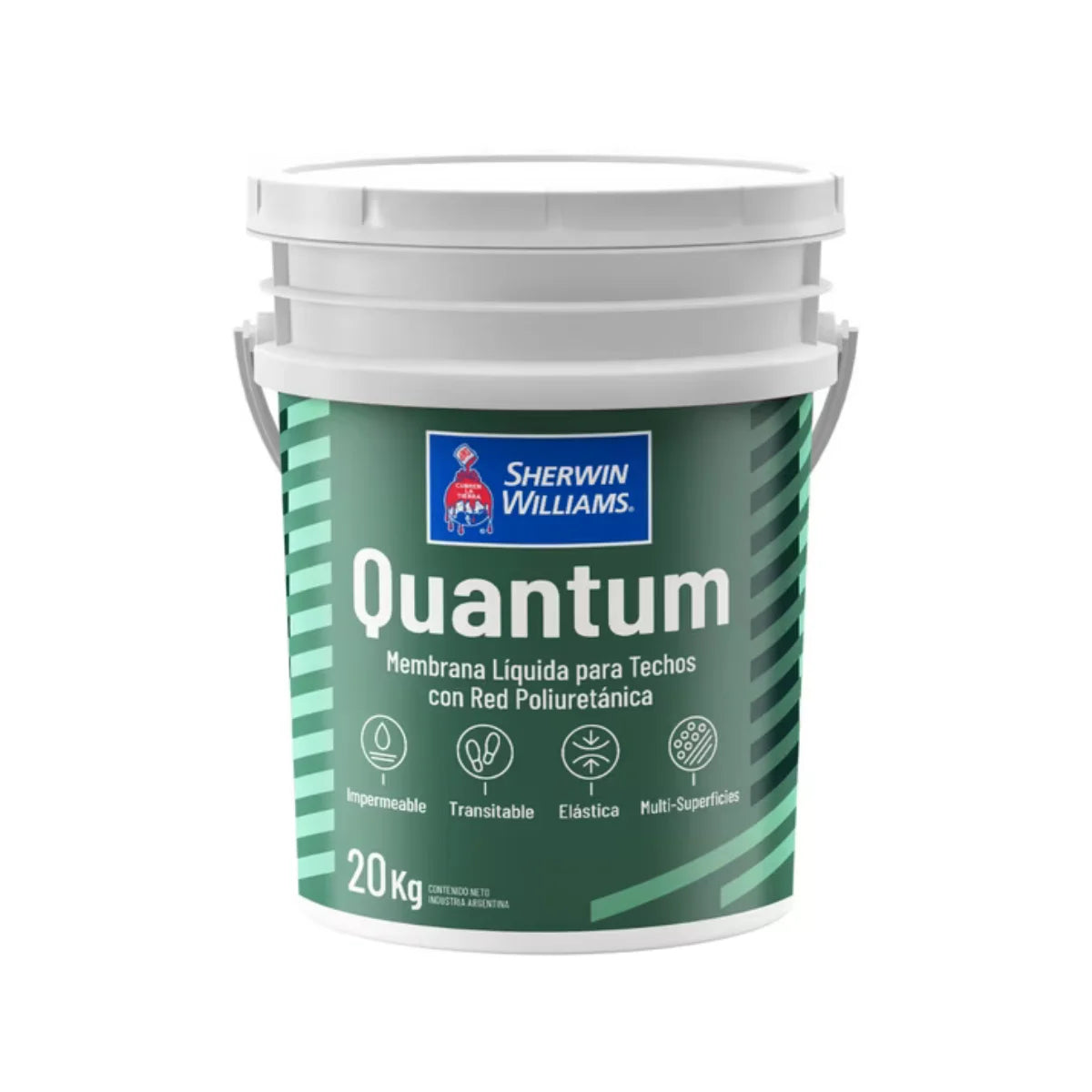 Membrana Líquida Para Techos Quantum 20 Kg Sherwin Williams impermeabilizante elastomérico para cubiertas y terrazas