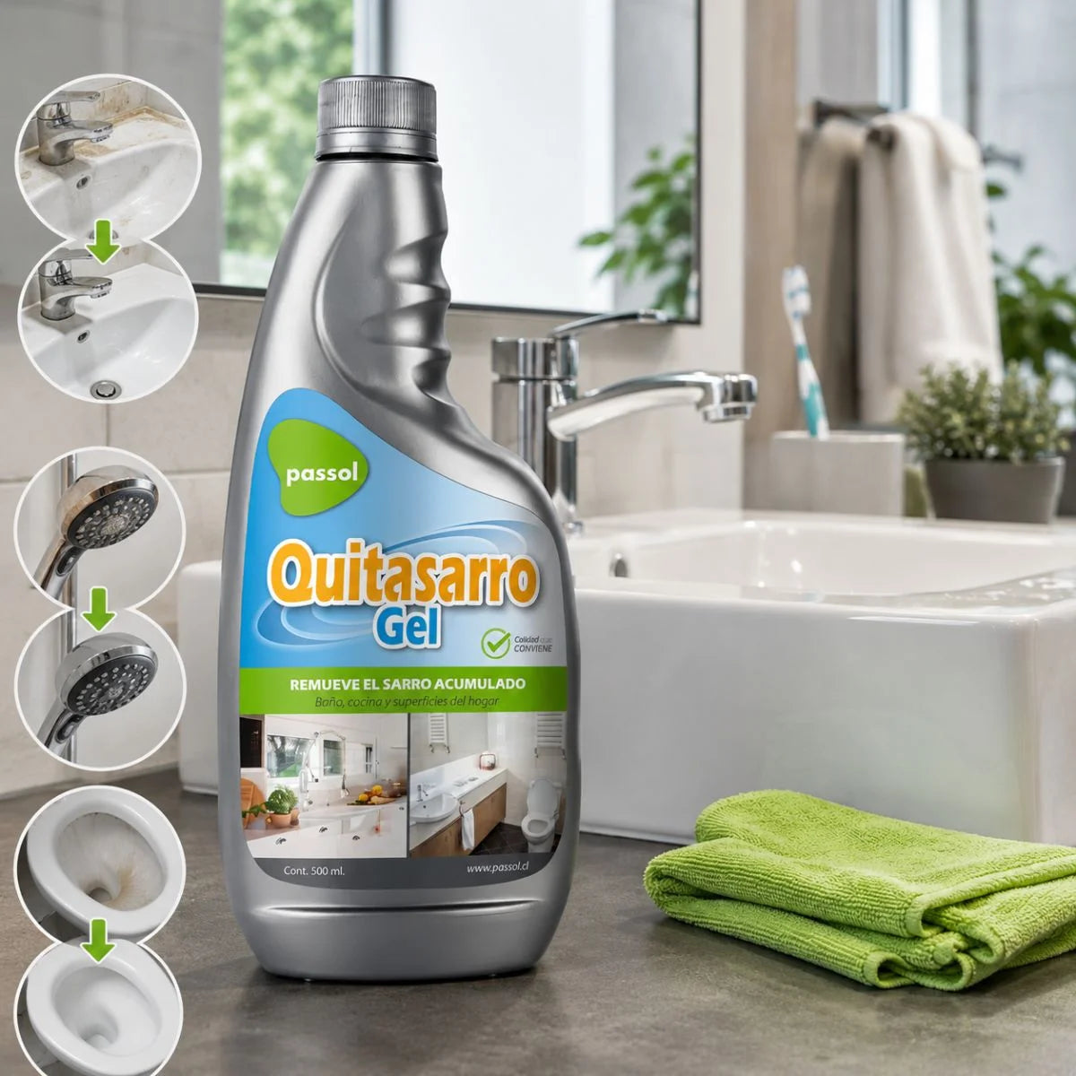 Quitasarro Gel Antisarro Multisuperficies Passol 500 ml